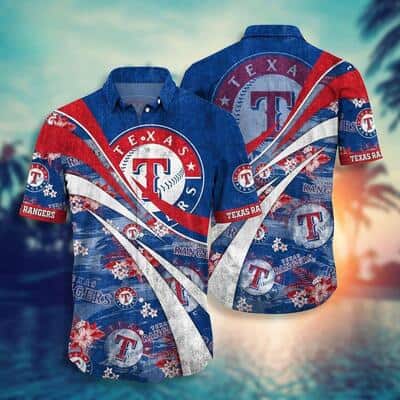 MLB Texas Rangers Hawaiian Shirt Aloha Tropical Floral Summer Vacation Gift MLB Texas Rangers Hawaiian Shirt Aloha Tropical Floral Summer Vacation Gift