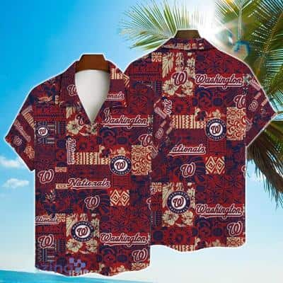 MLB Washington Nationals Hawaiian Shirt Aloha Logo Vintage Gift For Fans MLB Washington Nationals Hawaiian Shirt Aloha Logo Vintage Gift For Fans