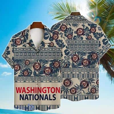 MLB Washington Nationals Hawaiian Shirt Aloha Tropical Logo Cool Beach Gift MLB Washington Nationals Hawaiian Shirt Aloha Tropical Logo Cool Beach Gift