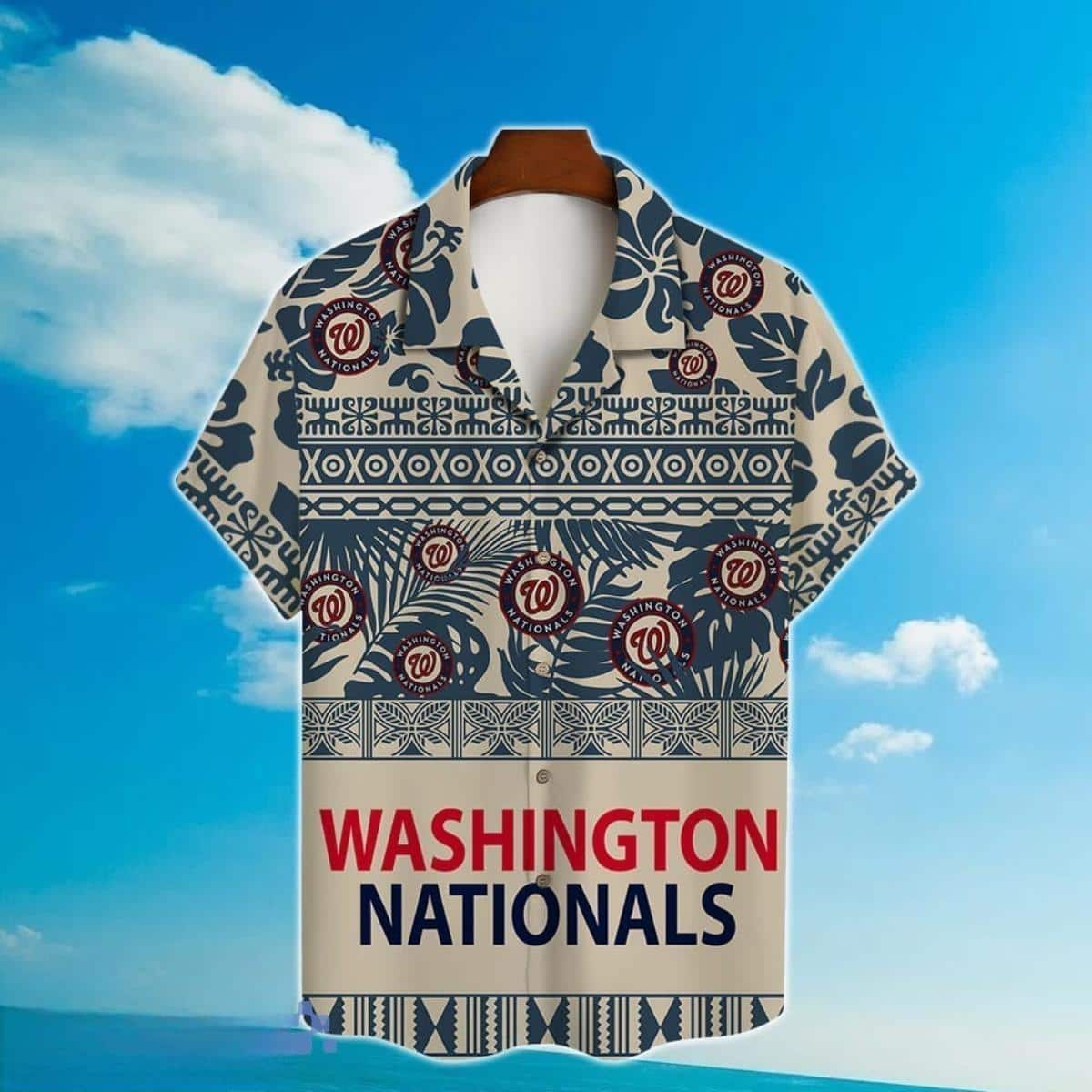 MLB Washington Nationals Hawaiian Shirt Aloha Tropical Logo Cool Beach Gift MLB Washington Nationals Hawaiian Shirt Aloha Tropical Logo Cool Beach Gift