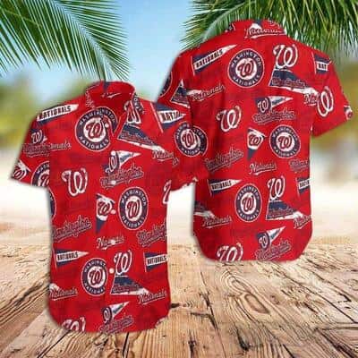 MLB Washington Nationals Hawaiian Shirt Multiple Logo Aloha Beach Lovers Gift MLB Washington Nationals Hawaiian Shirt Multiple Logo Aloha Beach Lovers Gift