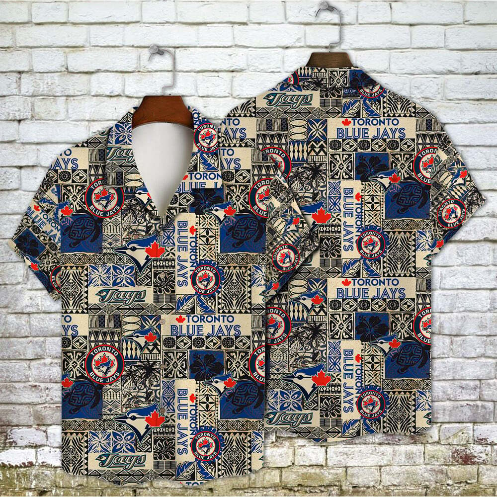 MLB Toronto Blue Jays Hawaiian Shirt Retro Aloha Symbol Beach Lovers Gift