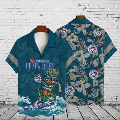 MLB Toronto Blue Jays Hawaiian Shirt Aloha Mascot Summer Holiday Gift MLB Toronto Blue Jays Hawaiian Shirt Aloha Mascot Summer Holiday Gift