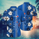 MLB Toronto Blue Jays Hawaiian Shirt Abstract Flowers Summer Vacation Gift MLB Toronto Blue Jays Hawaiian Shirt Abstract Flowers Summer Vacation Gift