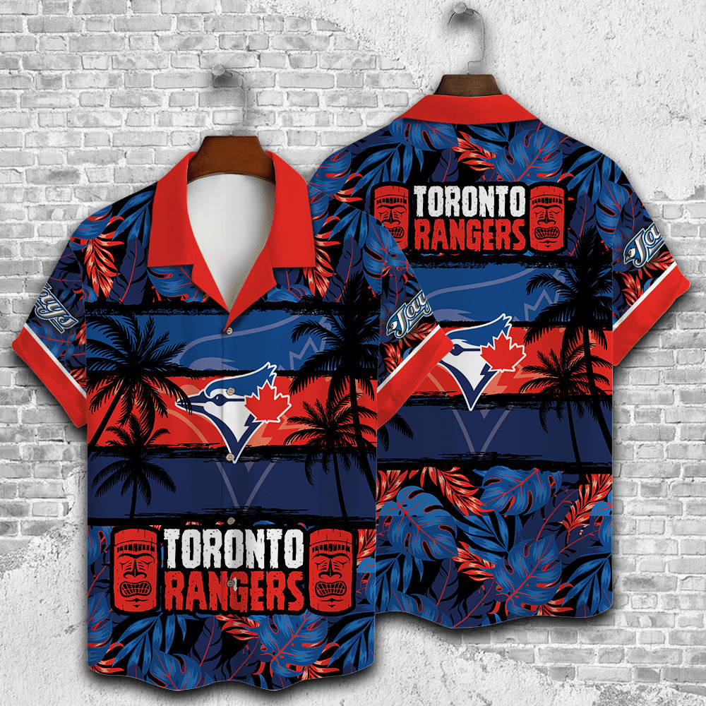 MLB Toronto Blue Jays Hawaiian Shirt Vintage Aloha Forest Beach Trip Gift