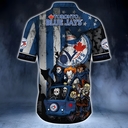 MLB Toronto Blue Jays Hawaiian Shirt Horror Halloween Characters Gift For Fans MLB Toronto Blue Jays Hawaiian Shirt Horror Halloween Characters Gift For Fans