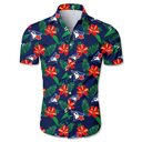 MLB Toronto Blue Jays Hawaiian Shirt Colorful Tropical Flora Summer Vacation Gift MLB Toronto Blue Jays Hawaiian Shirt Colorful Tropical Flora Summer Vacation Gift