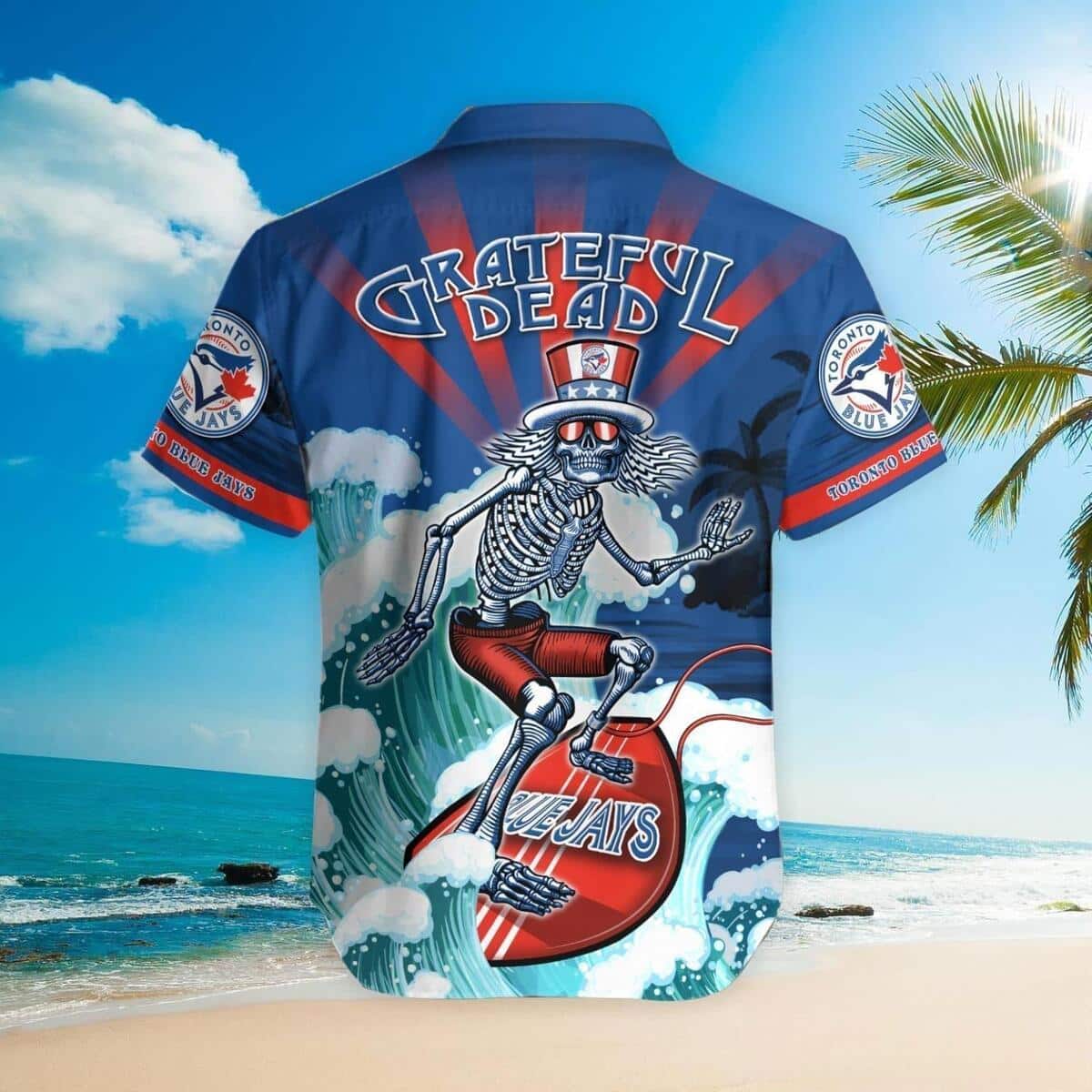 MLB Toronto Blue Jays Hawaiian Shirt Funny Grateful Dead Beach Lovers Gift MLB Toronto Blue Jays Hawaiian Shirt Funny Grateful Dead Beach Lovers Gift