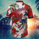 MLB Washington Nationals Hawaiian Shirt Hibiscus Flowers Aloha Beach Trip Gift MLB Washington Nationals Hawaiian Shirt Hibiscus Flowers Aloha Beach Trip Gift