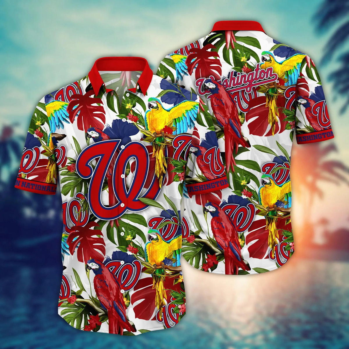 MLB Washington Nationals Hawaiian Shirt Tropical Forest Summer Lovers Gift