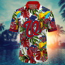 MLB Washington Nationals Hawaiian Shirt Tropical Forest Summer Lovers Gift MLB Washington Nationals Hawaiian Shirt Tropical Forest Summer Lovers Gift