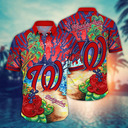 MLB Washington Nationals Hawaiian Shirt Colorful Ecosystem Summer Holiday Gift MLB Washington Nationals Hawaiian Shirt Colorful Ecosystem Summer Holiday Gift