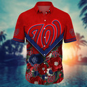 MLB Washington Nationals Hawaiian Shirt Aloha Tropical Flower Beach Lovers Gift MLB Washington Nationals Hawaiian Shirt Aloha Tropical Flower Beach Lovers Gift