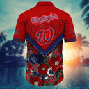 MLB Washington Nationals Hawaiian Shirt Aloha Tropical Flower Beach Lovers Gift MLB Washington Nationals Hawaiian Shirt Aloha Tropical Flower Beach Lovers Gift