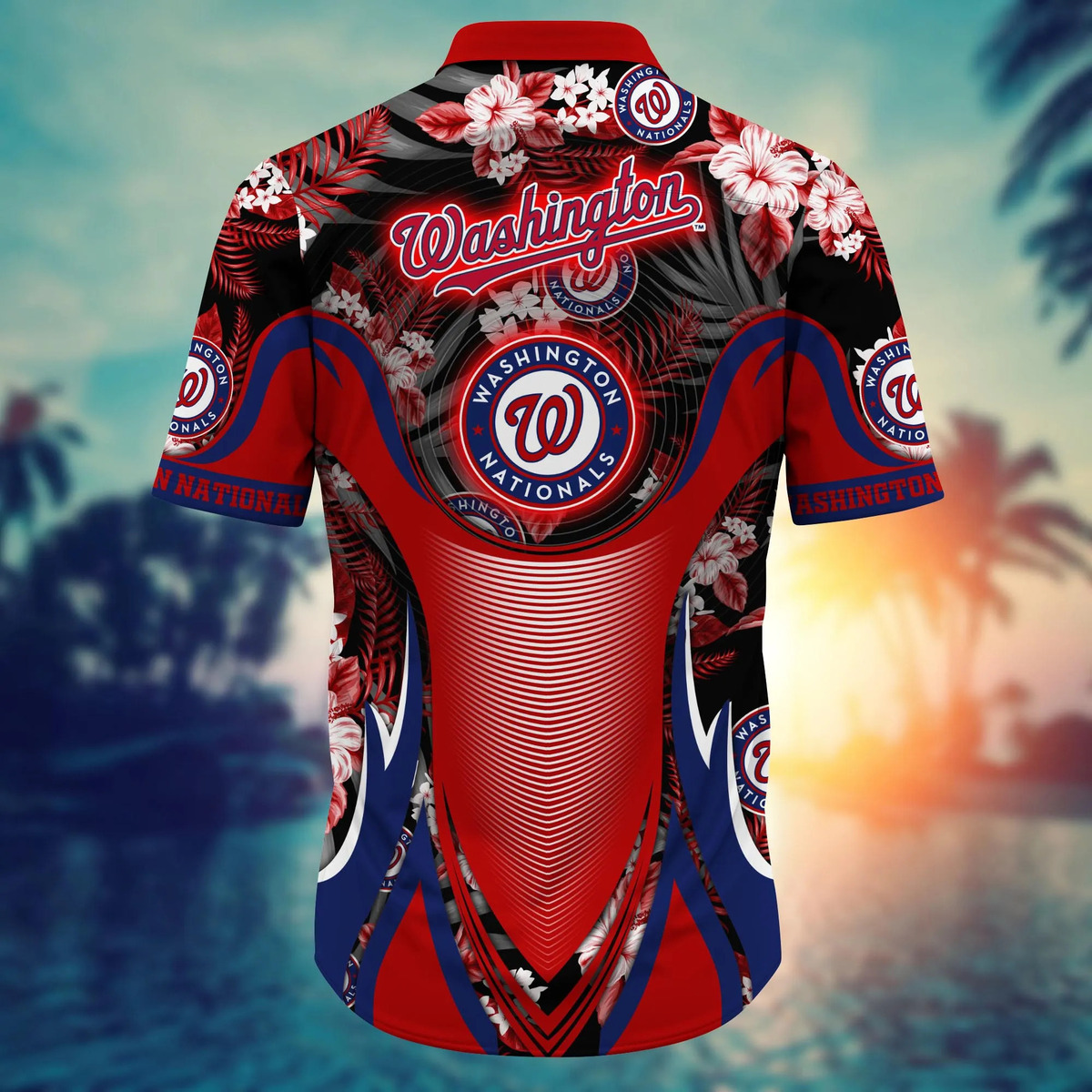MLB Washington Nationals Hawaiian Shirt Tropical Plants Gift For Baseball Fans MLB Washington Nationals Hawaiian Shirt Tropical Plants Gift For Baseball Fans