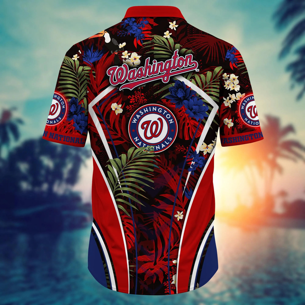 MLB Washington Nationals Hawaiian Shirt Aloha Summer Gift For Beach Trip MLB Washington Nationals Hawaiian Shirt Aloha Summer Gift For Beach Trip
