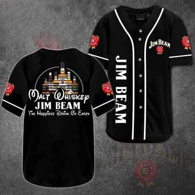 Jim Beam Baseball Jersey Malt Whiskey The Happiest Drink On Earth Gift For Sporty Lovers Jim Beam Baseball Jersey Malt Whiskey The Happiest Drink On Earth Gift For Sporty Lovers