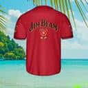 Red Jim Beam Baseball Jersey Gift For Sporty Lovers