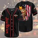 Black Jim Beam Baseball Jersey US Flag Gift For Whiskey Lovers Black Jim Beam Baseball Jersey US Flag Gift For Whiskey Lovers
