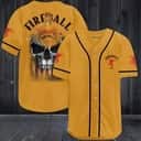Fireball Baseball Jersey Horror Skull Gift For Sporty Lovers Fireball Baseball Jersey Horror Skull Gift For Sporty Lovers