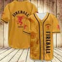 Fireball Baseball Jersey With Cool Skull Whisky Lovers Gift Fireball Baseball Jersey With Cool Skull Whisky Lovers Gift