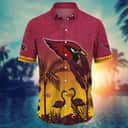 NFL Arizona Cardinals Hawaiian Shirt Aloha Flora And Fauna Cool Gift For Beach Lovers