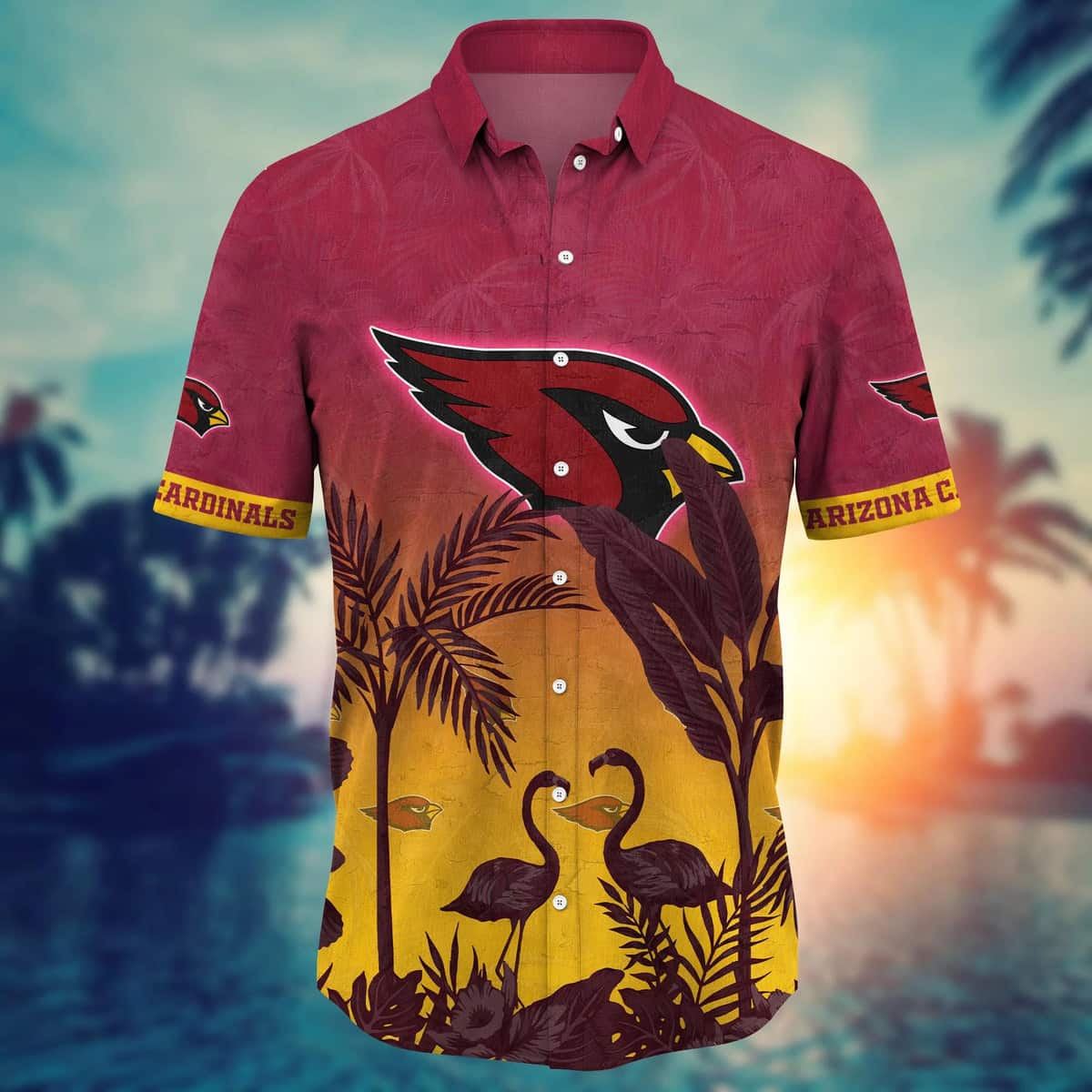 NFL Arizona Cardinals Hawaiian Shirt Aloha Flora And Fauna Cool Gift For Beach Lovers NFL Arizona Cardinals Hawaiian Shirt Aloha Flora And Fauna Cool Gift For Beach Lovers