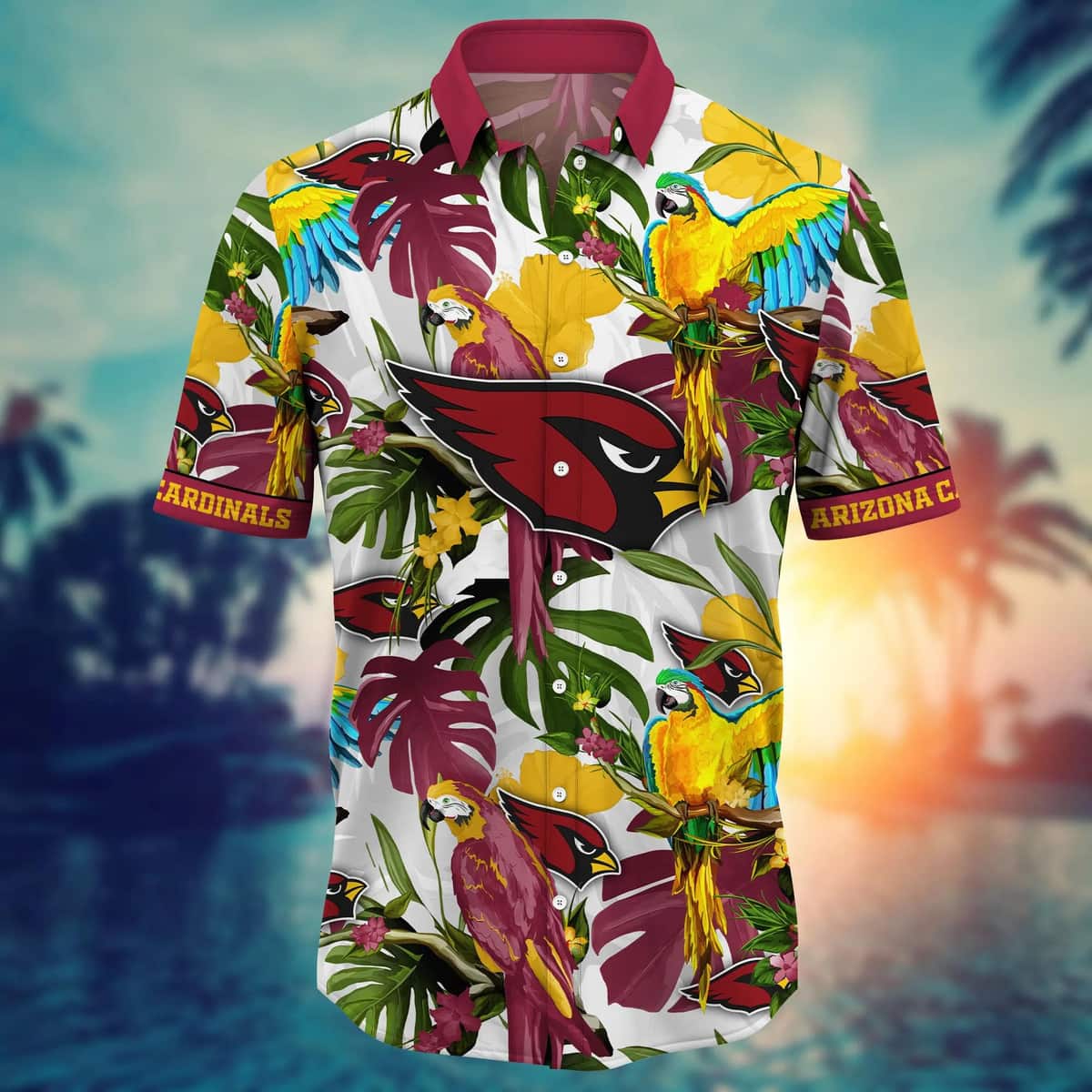 NFL Arizona Cardinals Hawaiian Shirt Tropical Summer Aloha Gift For New Grandpa NFL Arizona Cardinals Hawaiian Shirt Tropical Summer Aloha Gift For New Grandpa