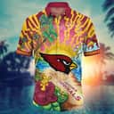 NFL Arizona Cardinals Hawaiian Shirt Colorful Tropical Ecosystem Gift For Cool Dad