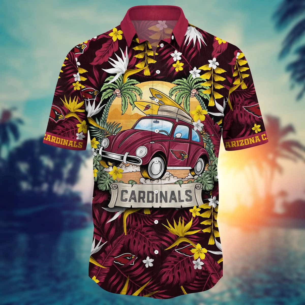 NFL Arizona Cardinals Hawaiian Shirt Aloha Colorful Summer Gift For Cool Dad NFL Arizona Cardinals Hawaiian Shirt Aloha Colorful Summer Gift For Cool Dad
