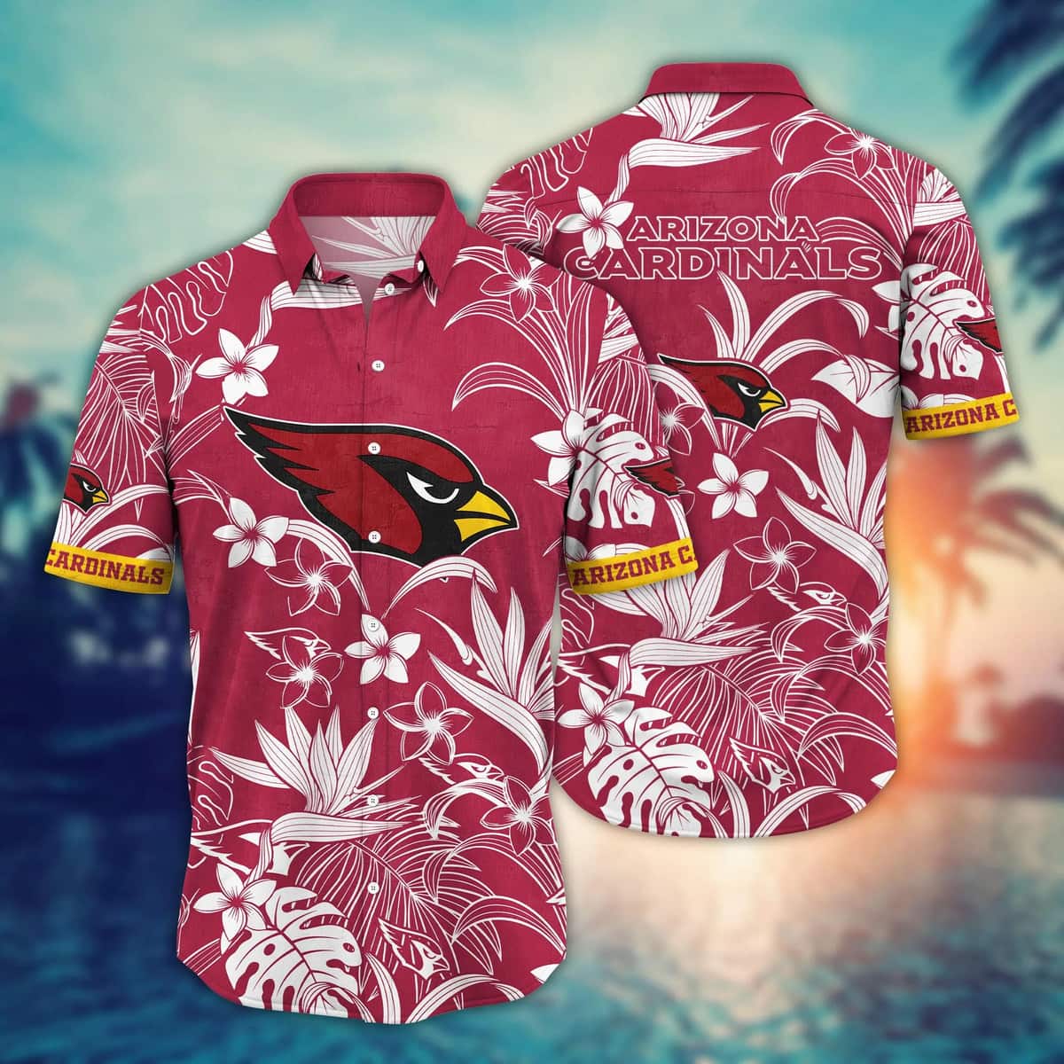 NFL Arizona Cardinals Hawaiian Shirt Various Tropical Forest Gift For Cool Grandpa