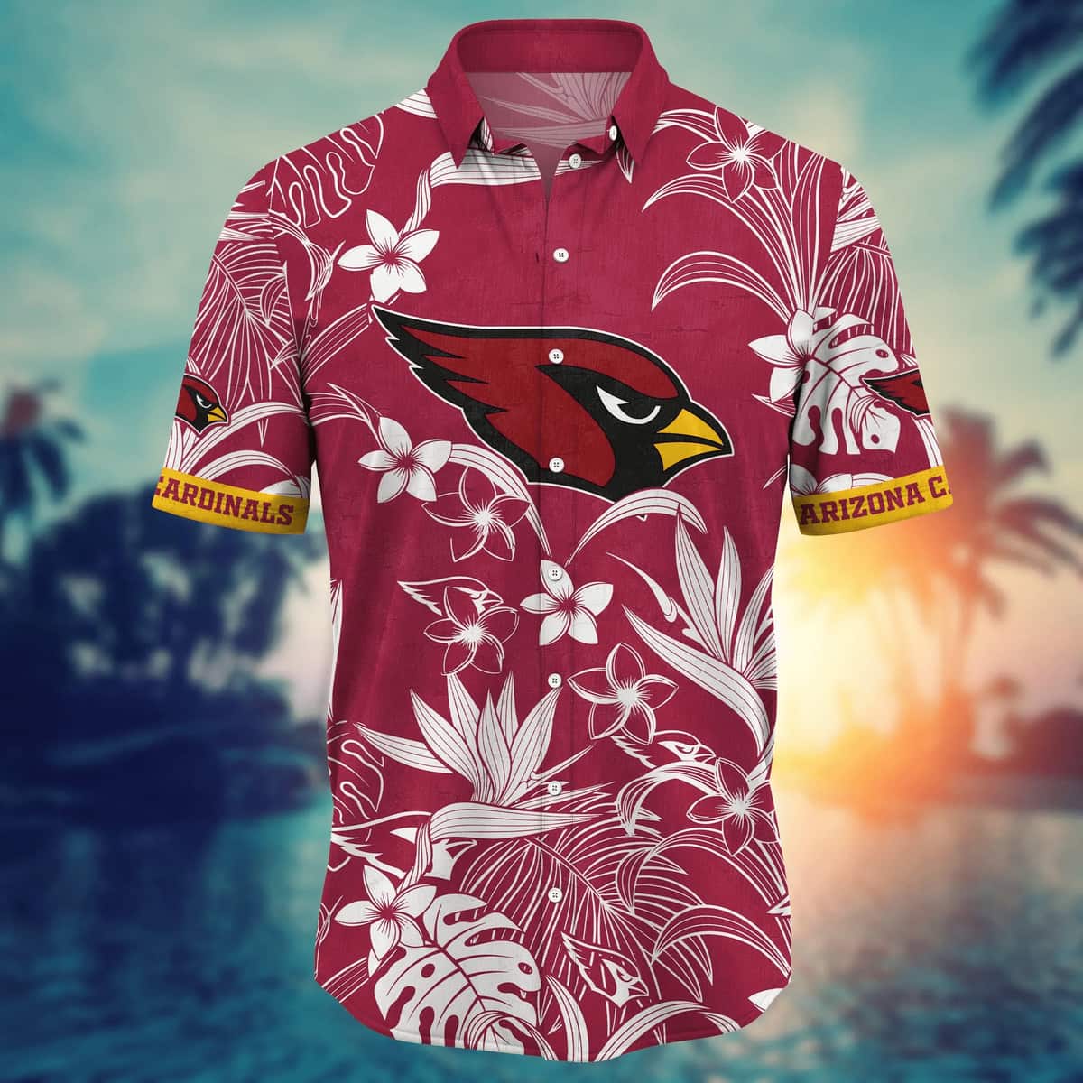 NFL Arizona Cardinals Hawaiian Shirt Various Tropical Forest Gift For Cool Grandpa NFL Arizona Cardinals Hawaiian Shirt Various Tropical Forest Gift For Cool Grandpa