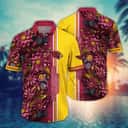 NFL Arizona Cardinals Hawaiian Shirt Abstract Flowers Gift For Cool Grandpa
