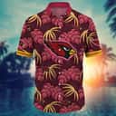 NFL Arizona Cardinals Hawaiian Shirt Aloha Palm Leaves Gift For Great Dad NFL Arizona Cardinals Hawaiian Shirt Aloha Palm Leaves Gift For Great Dad