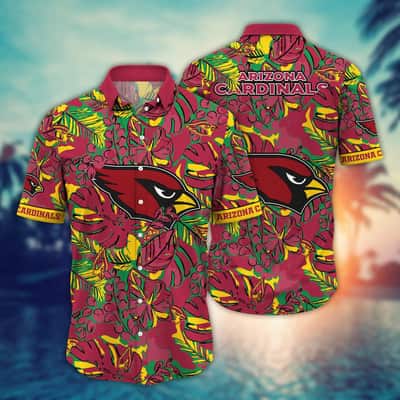 NFL Arizona Cardinals Hawaiian Shirt Colorful Tropical Summer Gift For Great Dad