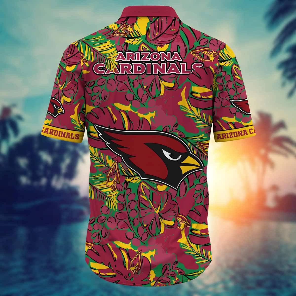 NFL Arizona Cardinals Hawaiian Shirt Colorful Tropical Summer Gift For Great Dad NFL Arizona Cardinals Hawaiian Shirt Colorful Tropical Summer Gift For Great Dad
