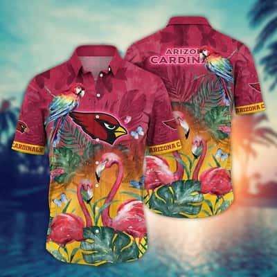 NFL Arizona Cardinals Hawaiian Shirt Aloha Tropical Flora And Fauna Cool Gift For Dad NFL Arizona Cardinals Hawaiian Shirt Aloha Tropical Flora And Fauna Cool Gift For Dad