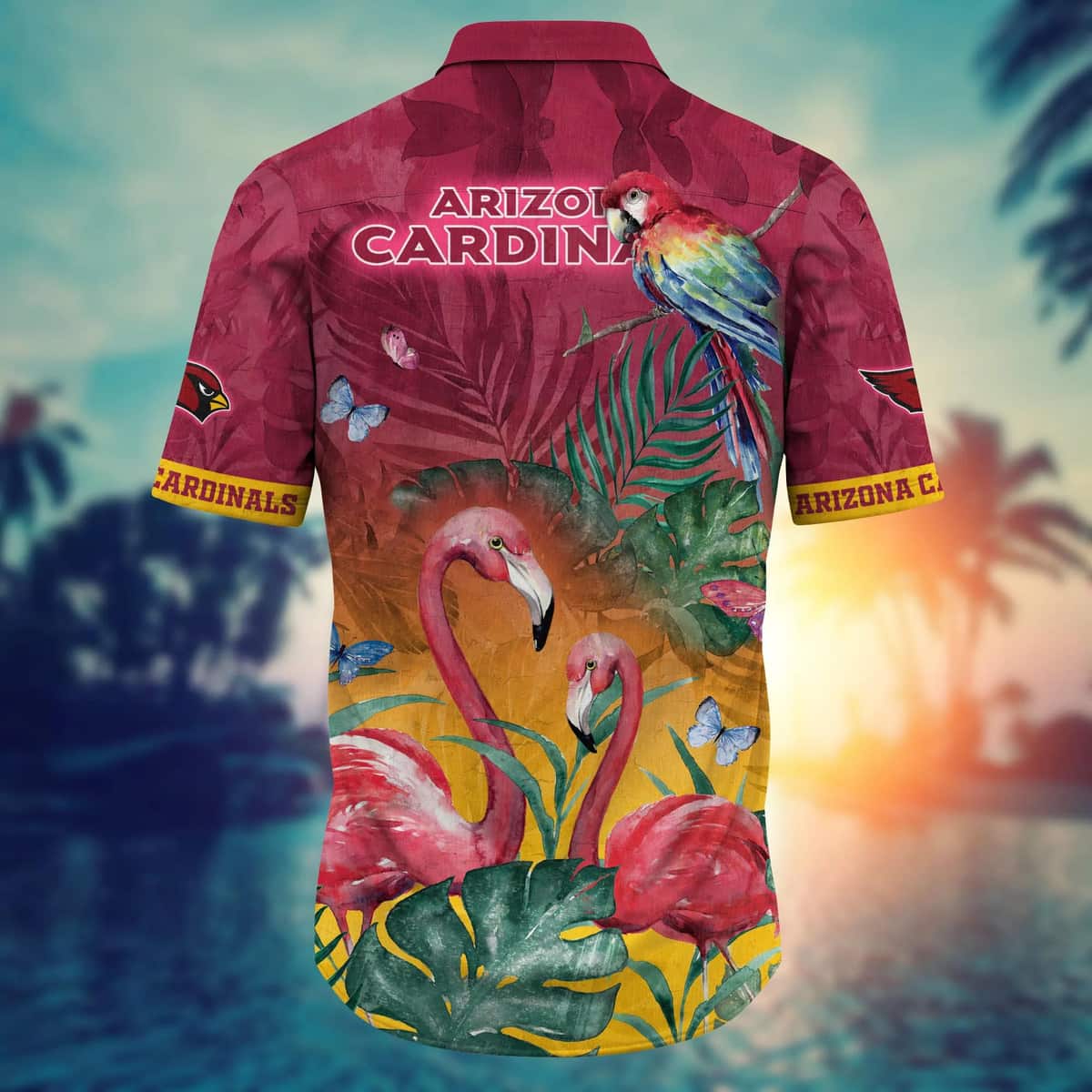 NFL Arizona Cardinals Hawaiian Shirt Aloha Tropical Flora And Fauna Cool Gift For Dad NFL Arizona Cardinals Hawaiian Shirt Aloha Tropical Flora And Fauna Cool Gift For Dad