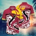 NFL Arizona Cardinals Hawaiian Shirt Pink And Yellow Gift For Dad From Daughter