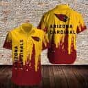 NFL Arizona Cardinals Hawaiian Shirt Yellow And Red Theme Gift For Loyal Fans NFL Arizona Cardinals Hawaiian Shirt Yellow And Red Theme Gift For Loyal Fans