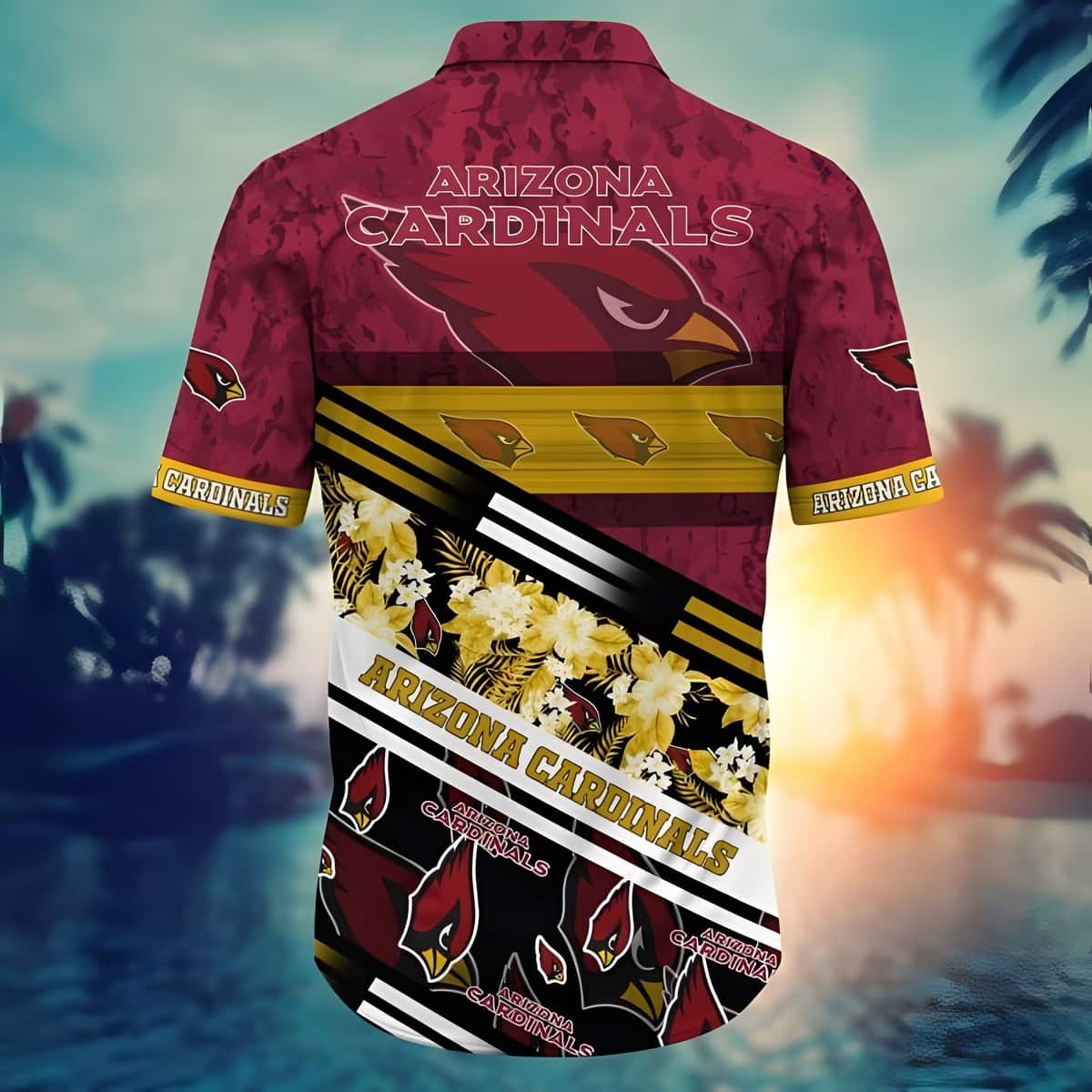 NFL Arizona Cardinals Hawaiian Shirt Aloha Tropical Bloom Beach Lovers Gift NFL Arizona Cardinals Hawaiian Shirt Aloha Tropical Bloom Beach Lovers Gift