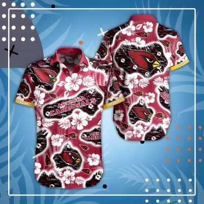 NFL Arizona Cardinals Hawaiian Shirt Aloha Tropical Flora Gift For Summer Lovers