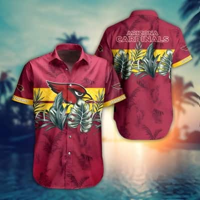 NFL Arizona Cardinals Hawaiian Shirt Aloha Palm Leaves Gift For Summer Lovers