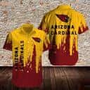 NFL Arizona Cardinals Hawaiian Shirt Yellow And Red Aloha Best Gift For Grandpa NFL Arizona Cardinals Hawaiian Shirt Yellow And Red Aloha Best Gift For Grandpa