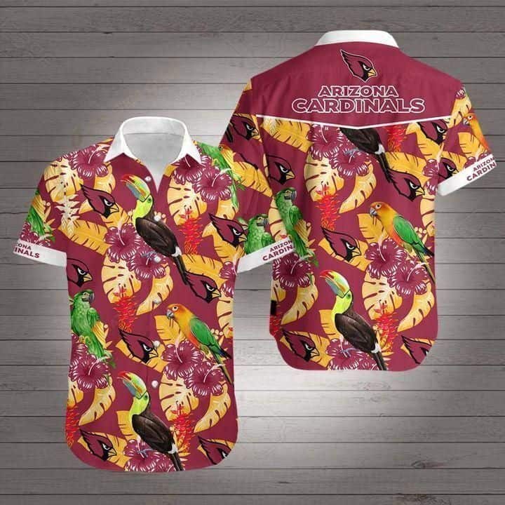 NFL Arizona Cardinals Hawaiian Shirt Tropical Ecosystem Gift For Cool Dad NFL Arizona Cardinals Hawaiian Shirt Tropical Ecosystem Gift For Cool Dad
