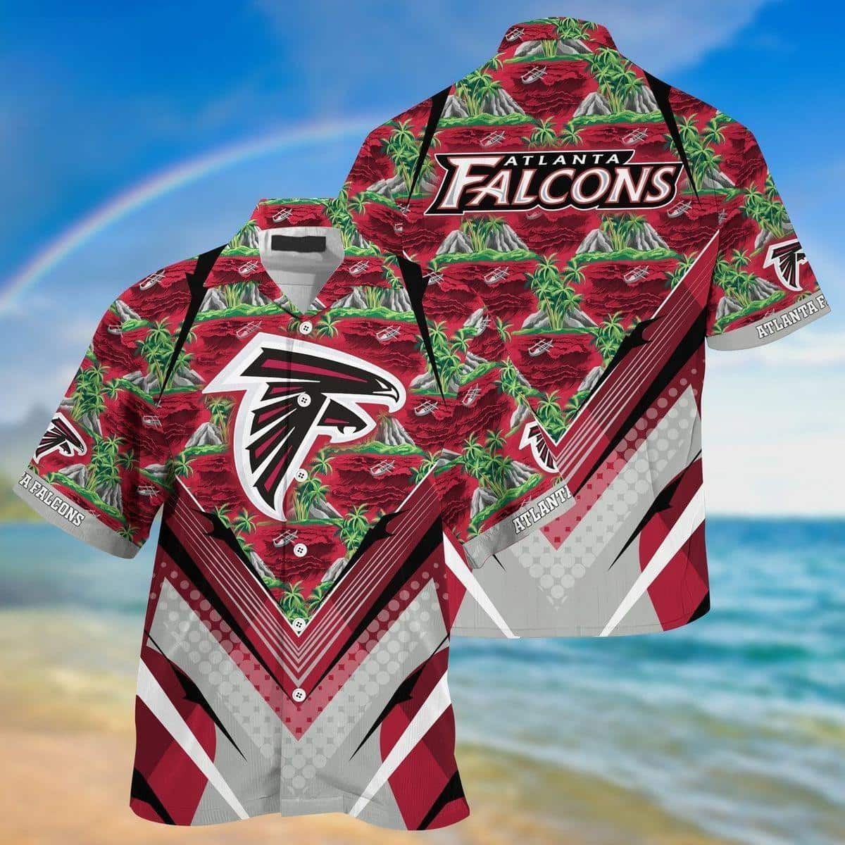 NFL Atlanta Falcons Hawaiian Shirt Aloha Mountain Nature Lovers Gift NFL Atlanta Falcons Hawaiian Shirt Aloha Mountain Nature Lovers Gift