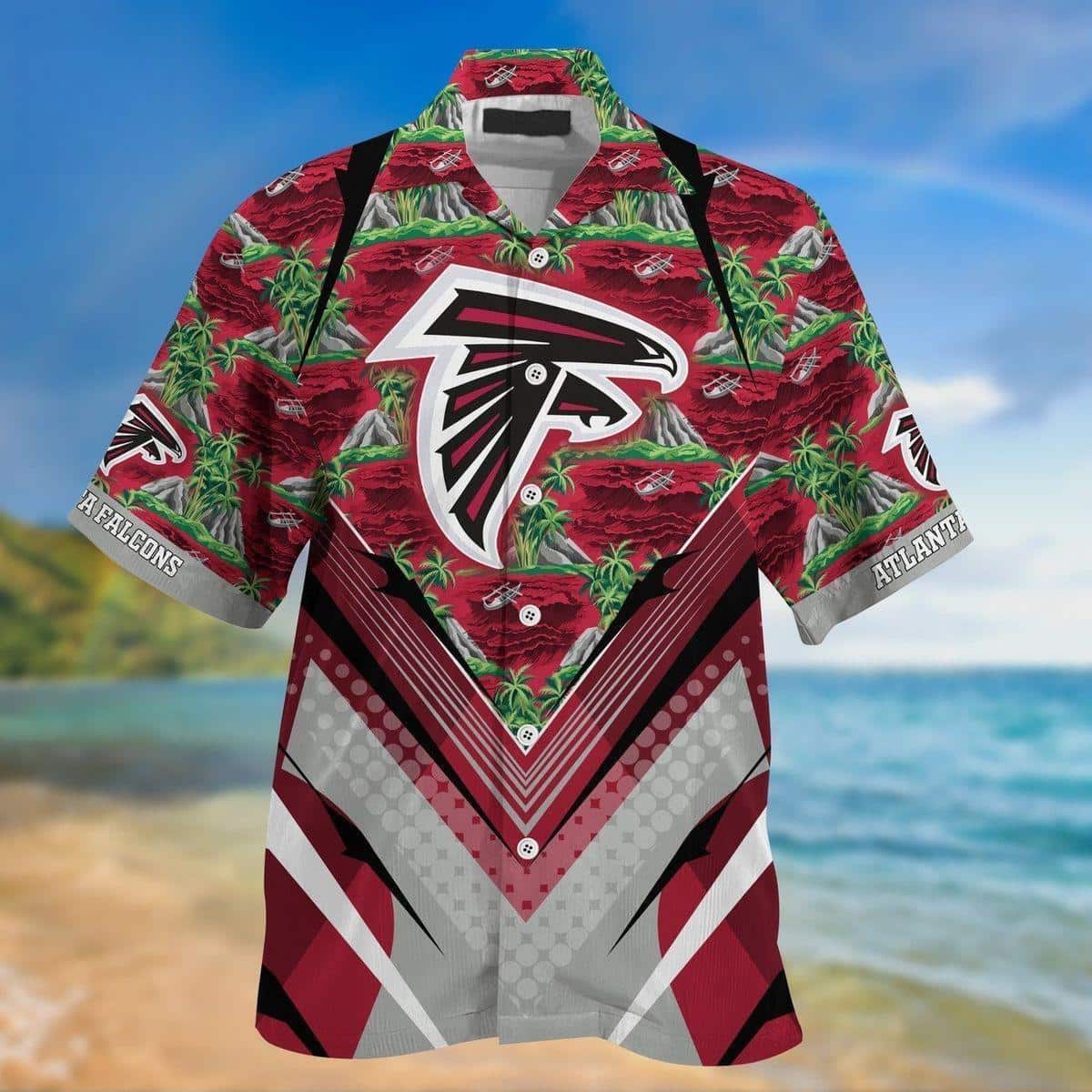 NFL Atlanta Falcons Hawaiian Shirt Aloha Mountain Nature Lovers Gift NFL Atlanta Falcons Hawaiian Shirt Aloha Mountain Nature Lovers Gift
