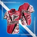 NFL Atlanta Falcons Hawaiian Shirt Red Tropical Forest Summer Aloha Gift NFL Atlanta Falcons Hawaiian Shirt Red Tropical Forest Summer Aloha Gift