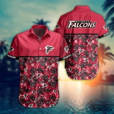 NFL Atlanta Falcons Hawaiian Shirt Small Blossom Summer Vacation Gift