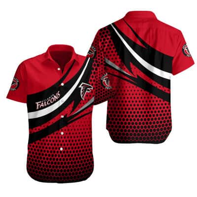 NFL Atlanta Falcons Hawaiian Shirt Red Aloha Football Gift For Supporter